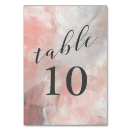 Moderne Abstracte borstelpenselen met dusty koraal Kaart