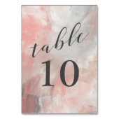 Moderne Abstracte borstelpenselen met dusty koraal Kaart (Achterkant)