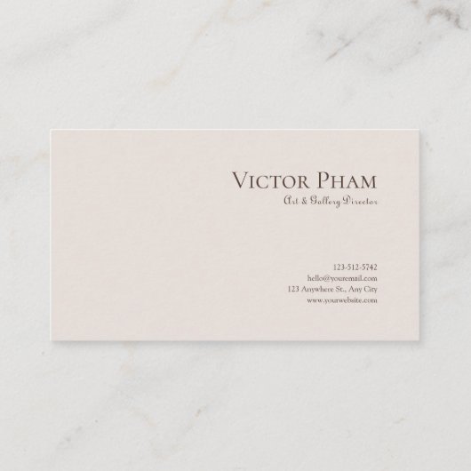 Moderne Abstracte botanische aardse collage Visitekaartje (Achterkant)