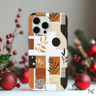 Moderne Abstracte Botanische Aardse Minimalist iPhone 15 Pro Max Hoesje