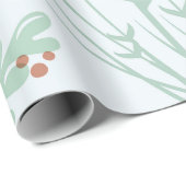 Moderne Abstracte Botanische Gele Billy Button Cadeaupapier (Rol Hoek)