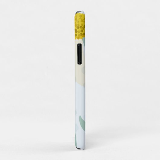 Moderne Abstracte Botanische Gele Billy Button Case-Mate iPhone Case (Achterkant/rechts)