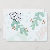 Moderne Abstracte Botanische Gele Billy Button Kaart (Voorkant)