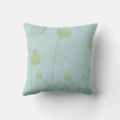 Moderne Abstracte Botanische Gele Billy Button Kussen (Achterkant)