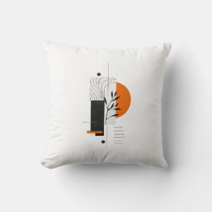 Moderne Abstracte Botanische Geometrische Wandkuns Kussen