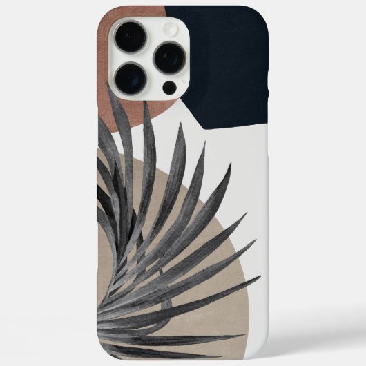 Moderne Abstracte Botanische iPhone Hoes (Achterkant)