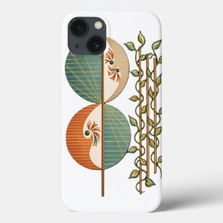 Moderne Abstracte Botanische Kunstprint, Minimalis Case-Mate iPhone Case
