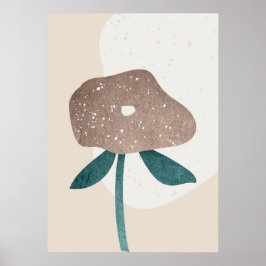 Moderne Abstracte Botanische Leaf Wall Art Poster