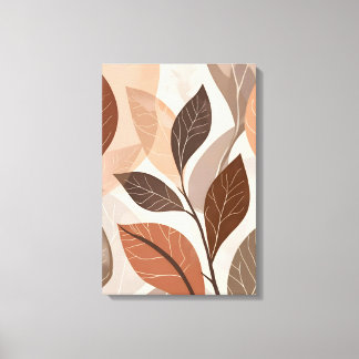 Moderne Abstracte botanische muurschildering. Canvas Afdruk