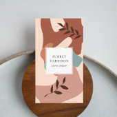 Moderne Abstracte botanische Visitekaartje