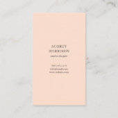 Moderne Abstracte botanische Visitekaartje (Achterkant)