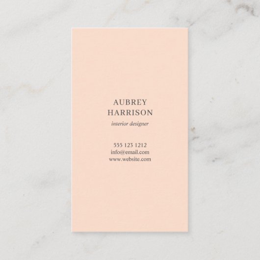 Moderne Abstracte botanische Visitekaartje (Achterkant)