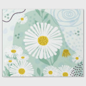 Moderne Abstracte Botanische Zeeaster Cadeaupapier (Vlak)