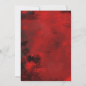 Moderne Abstracte  bruiloft met stijlvol zwart en  Kaart (Achterkant)