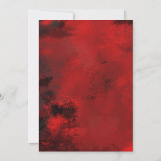 Moderne Abstracte bruiloft met stijlvol zwart en Kaart (Achterkant)