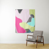 Moderne abstracte bucho tapestry wandkleed (In situ)