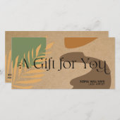 Moderne abstracte cadeaukaart (Voorkant / Achterkant)