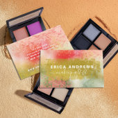 Moderne Abstracte Calligrafie Script Makeup Artist Visitekaartje