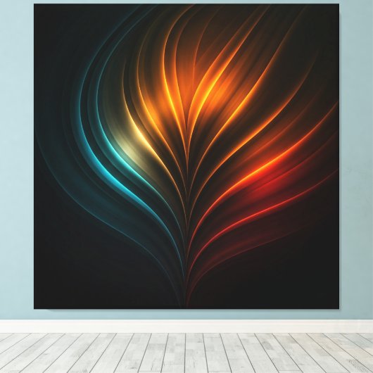 Moderne Abstracte Canvas Afdruk (Insitu (Houten vloer))
