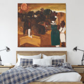 moderne abstracte canvas afdruk (Insitu (Slaapkamer))