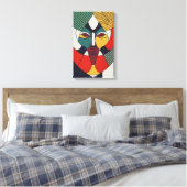 Moderne abstracte canvasprints geometrische kunst canvas afdruk (Insitu (Slaapkamer))