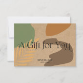 Moderne abstracte certificaatkaartje (Voorkant)