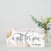 Moderne abstracte certificaatkaartje (Staand voorkant)