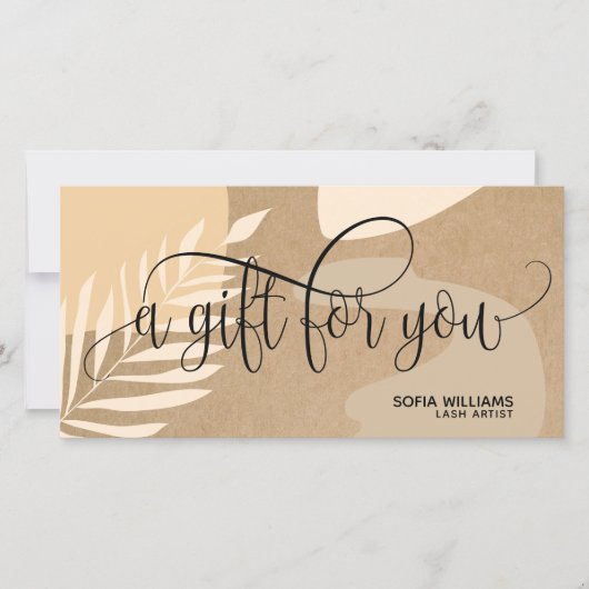 Moderne abstracte certificaatkaartje (Voorkant)