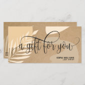 Moderne abstracte certificaatkaartje (Voorkant / Achterkant)