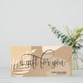 Moderne abstracte certificaatkaartje (Staand voorkant)