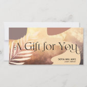 Moderne abstracte certificaatkaartje (Voorkant)