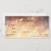 Moderne abstracte certificaatkaartje (Achterkant)