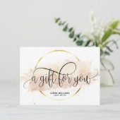 Moderne abstracte certificaatkaartje (Staand voorkant)