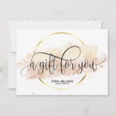 Moderne abstracte certificaatkaartje (Voorkant)