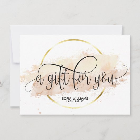 Moderne abstracte certificaatkaartje (Voorkant)