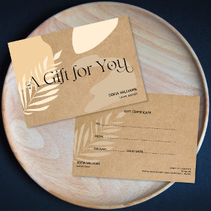 Moderne abstracte certificaatkaartje