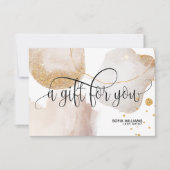 Moderne abstracte certificaatkaartje (Voorkant)