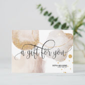 Moderne abstracte certificaatkaartje (Staand voorkant)