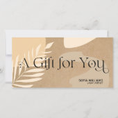 Moderne abstracte certificaatkaartje (Voorkant)