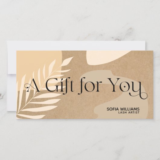 Moderne abstracte certificaatkaartje (Voorkant)