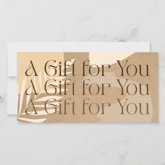 Moderne abstracte certificaatkaartje (Voorkant)