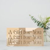 Moderne abstracte certificaatkaartje (Staand voorkant)