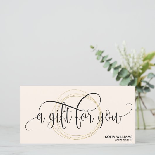 Moderne abstracte certificaatkaartje Voeg Logo toe (Staand voorkant)