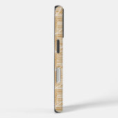Moderne Abstracte Chevron Lines in Mustard Yellow Case-Mate iPhone Case (Achterkant / Rechts)