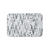 Moderne Abstracte chevrons monochromatisch Badmat (Voorkant)