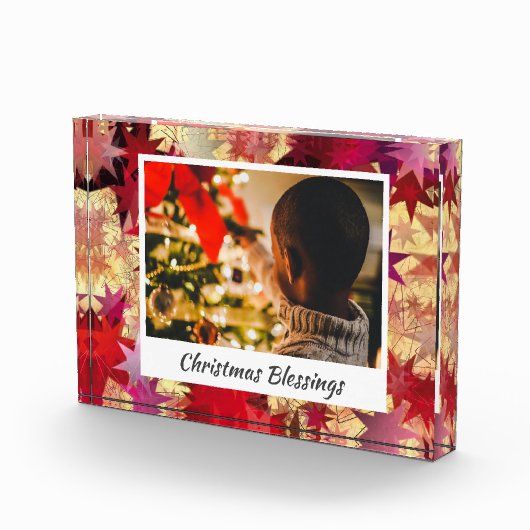 Moderne Abstracte CHRISTMAS STARS Fotoblokken (Rechts)