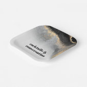 Moderne Abstracte cocktails en gesprekspartner Papieren Bordje (Gebogen)