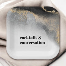 Moderne Abstracte cocktails en gesprekspartner