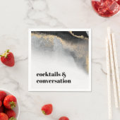 Moderne Abstracte cocktails en gesprekspartner Servet (Insitu)