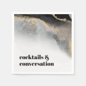 Moderne Abstracte cocktails en gesprekspartner Servet (Voorkant)